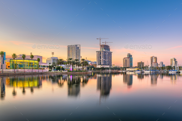  St  Petersburg  Florida  USA downtown city skyline  Stock 